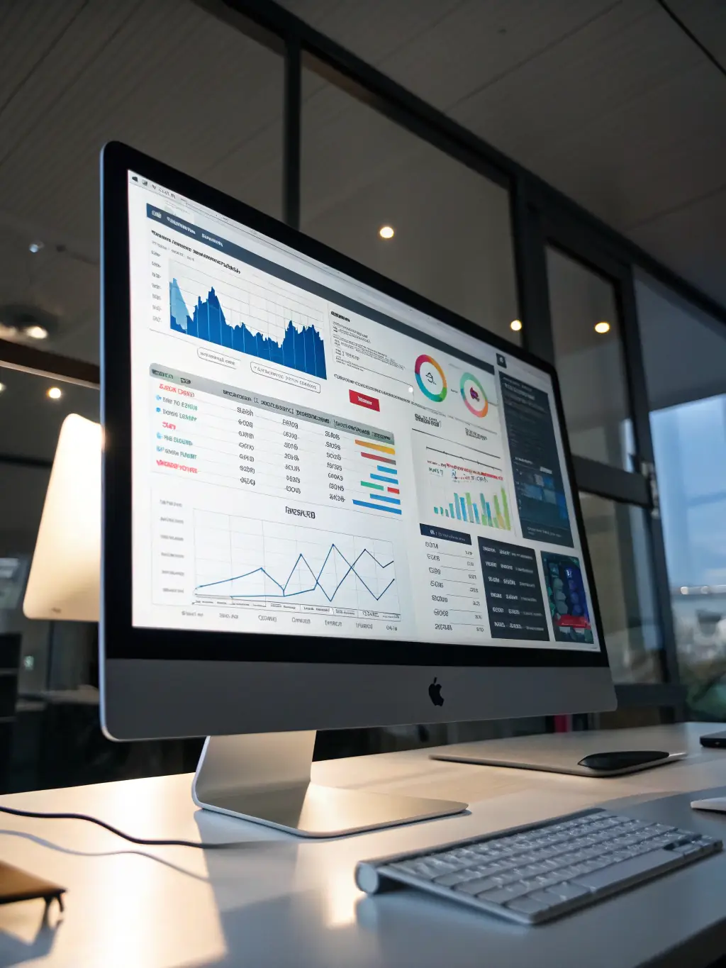 An image of a dashboard displaying real-time data analytics and performance metrics, representing data analytics and business intelligence.
